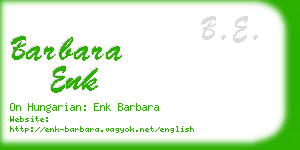 barbara enk business card